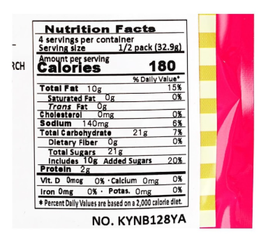 YBC Entry Cracker Biscuits ,Vanilla Cream Flavor, 16 pieces, 4.64 oz