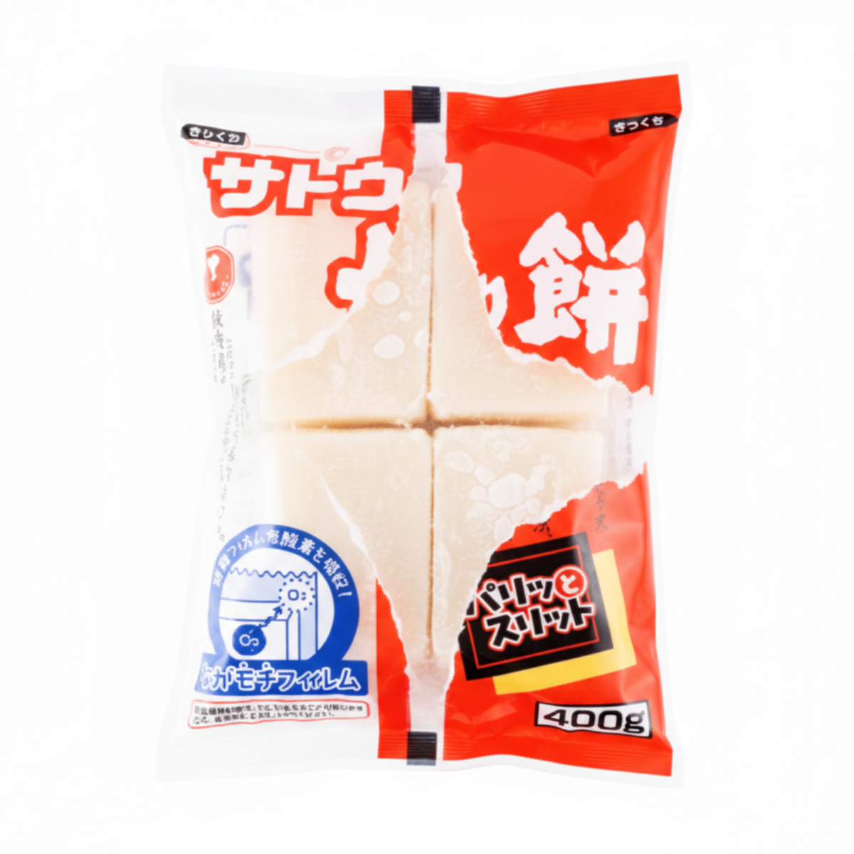 SATO SYOUKUHIN Japanese Cut Rice Cake Crisp Slit Sato 400g