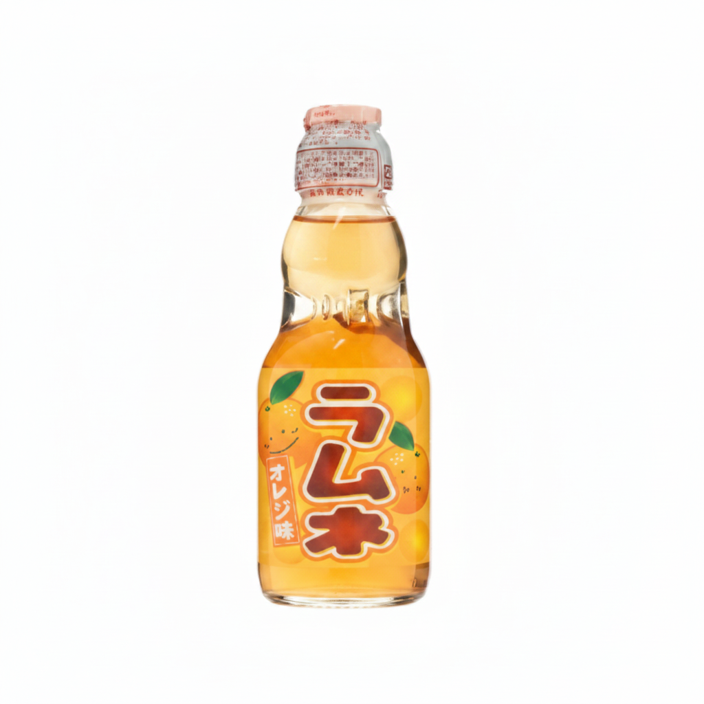 HATAKOSEN 弹珠汽水 - 橙子味,6.76 液量盎司