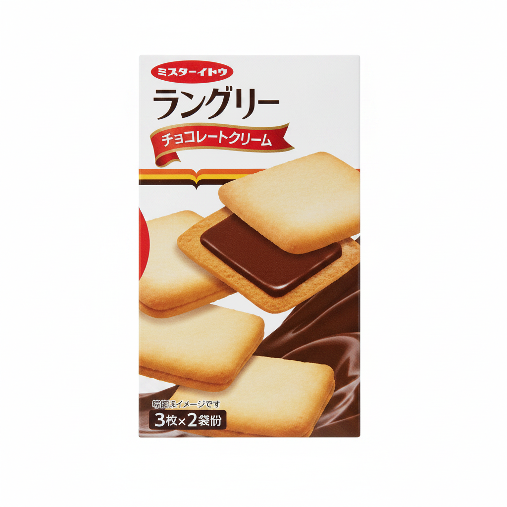 ITO SEIKA Languly Chocolate Cream Sand Cookie 6P