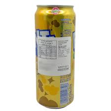 Back-facing image of the Coca Cola Fanta Golden Grape 500ml can on a white background, clearly showing the nutrition label and product information details.