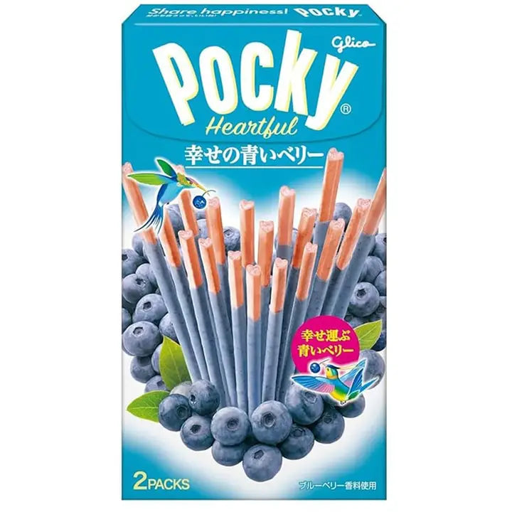 GLICO Happy Blueberry Chocolate Biscuit Sticks 2bags/box