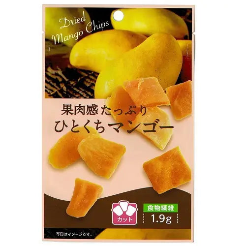 Front-facing view of the SOKAN Dried Mango Chips 31g box, shown sealed and upright with full front graphics visible against a clean white background.