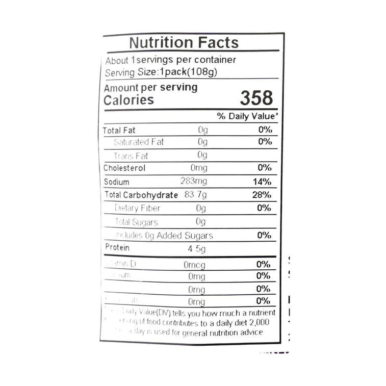 Close-up image of the nutrition label from the YO MAN Purple Grape Jelly Gummy Candy 3.81 oz package, shown straight-on against a white background.