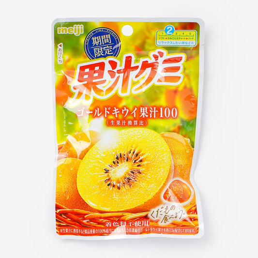 MEIJI Fruit Juice Gummy Gold Kiwifruit 47g