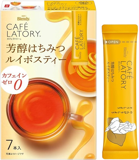 AGF Blendy Cafe Latory Sticks Mellow Honey Rooibos Tea 7 packs