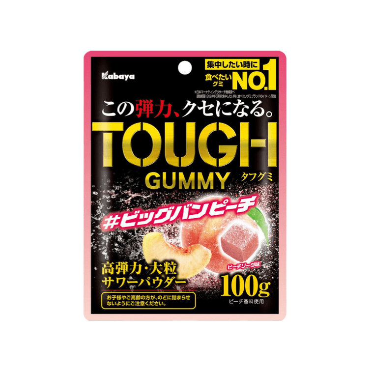 KABAYA Tough Gummy Big Bang Peach 100g