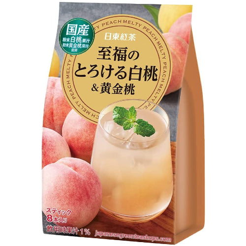 MITSUI NORIN Nittoh-tea White Peach & Yellow Peach 8P Instant 88g