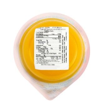 TARAMI Mango Jelly with White Peach - Fruit Snack, 5.6oz