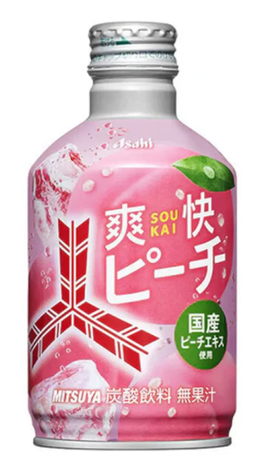 ASAHI Mitsuya Refreshing Peach Cider Btl Can, 300ml