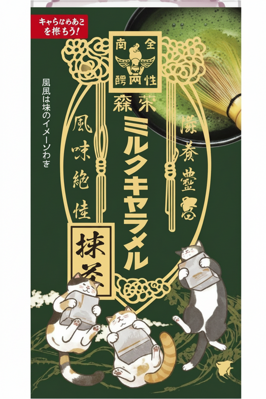 MORINAGA Milk Caramel Candy Matcha Flavor 2.43 oz