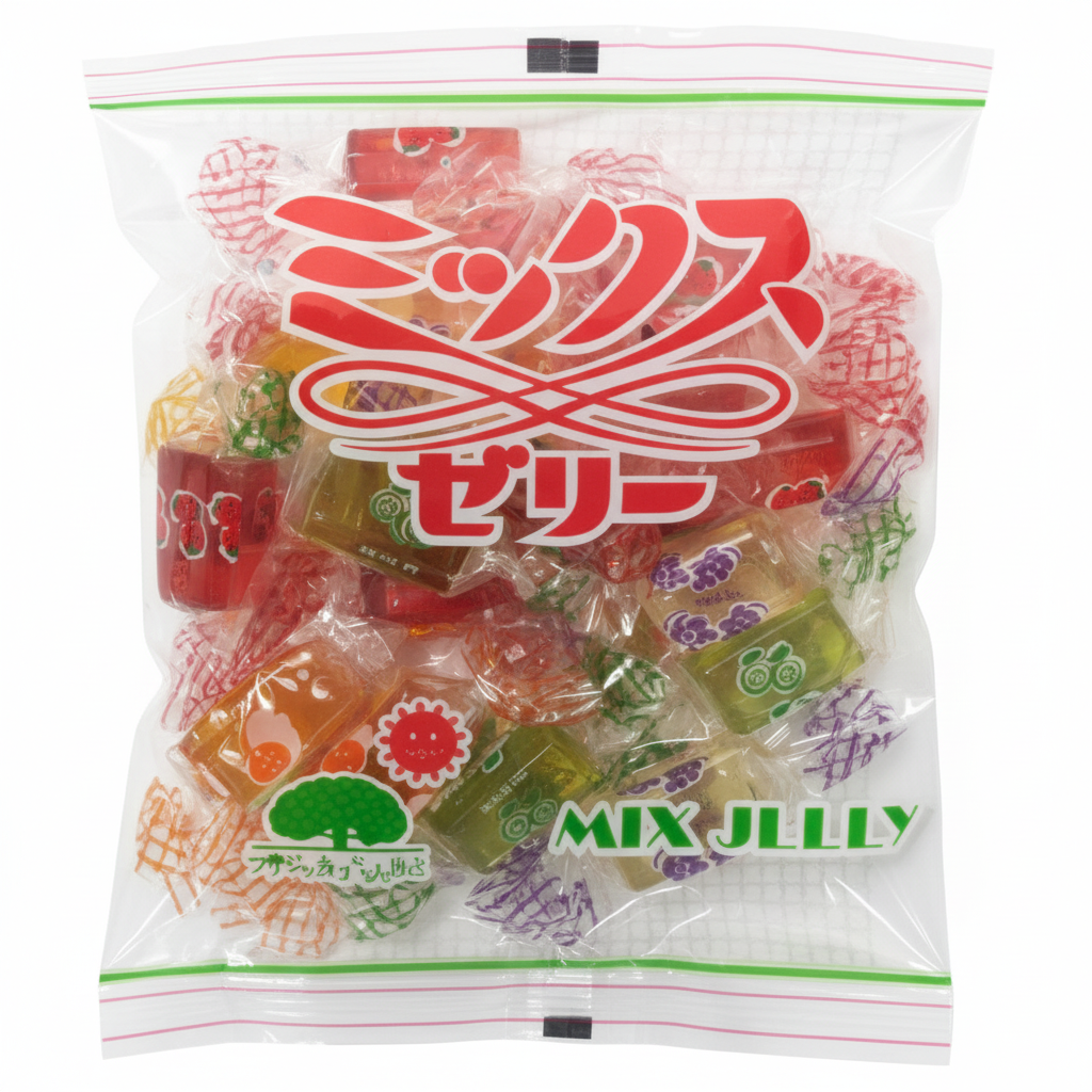 KINJO Seika Mixed Fruit Agar Jelly Candies 195g