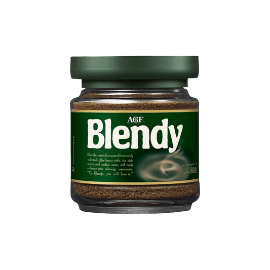 Front-facing portrait image of the AGF Blendy Instant Classic Black Coffee Powder 80g bottle, shown closed with complete front label and branding clearly visible against a white background.