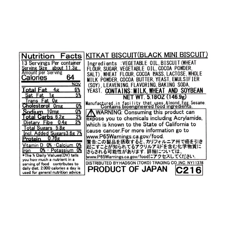 NESTLE KitKat Dark Chocolate Flavored Waffle Cookies 10 pcs