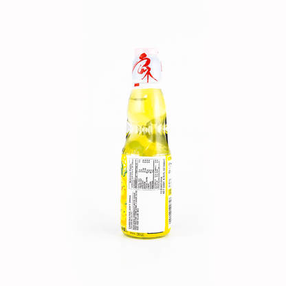 Close-up of the nutrition label for the HATAKOSEN Yuzu Ramune Soda 6.76 fl oz, shown clearly and straight on with a clean white background.