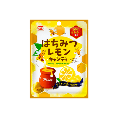 Front-facing portrait image of KATOSEIKA Honey Lemon Candy 2.2oz, sealed bag, displayed on a clean white background.