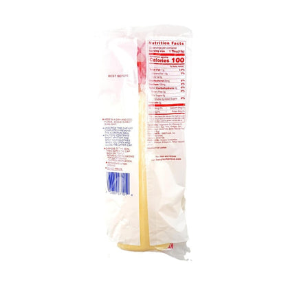 Back-facing view of the KEWPIE Japanese Mayonnaise pouch, displaying the complete rear label and product details clearly on a clean white background.