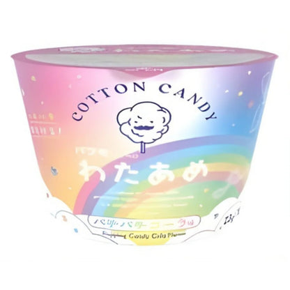 Front-facing view of the TOKYO WATAAME HONPO Pafmo Rainbow Cotton Candy bag, sealed and upright with colorful graphics showcasing the cola popping candy flavor against a white background.