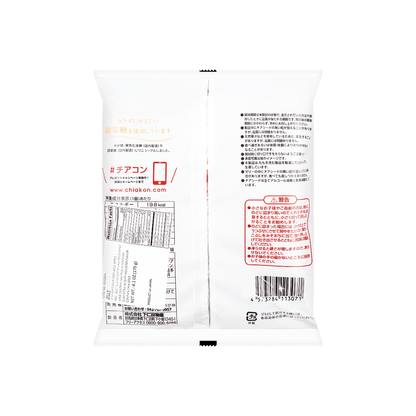 Back-facing portrait image of the sealed WAKASHO Apple Chia Seed Konnyaku Jelly 6.1oz pouch, uncropped, with the entire rear panel displayed against a white background.