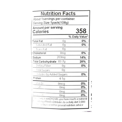 Close-up image of the nutrition label from the YO MAN Purple Grape Jelly Gummy Candy 3.81 oz package, shown straight-on against a white background.